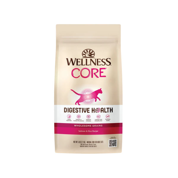 Wellness CORE Digestive Health 貓糧- 腸胃消化機能 [室內貓，深海魚] 5LB   [近期促銷- 16Aug2024]
