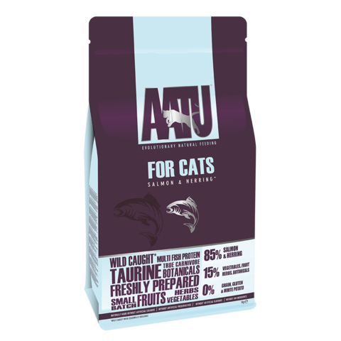 AATU - 全天然防敏貓乾糧 (野生三文魚) 1kg