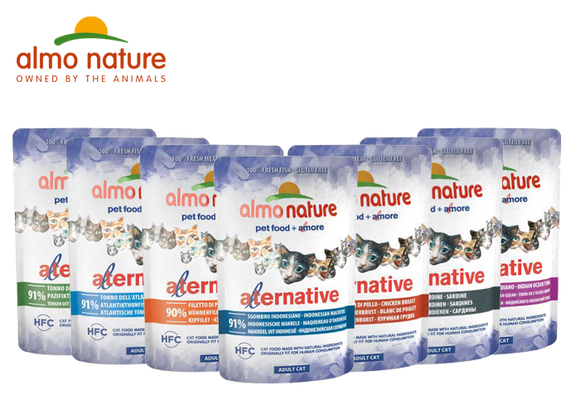 Almo Nature (Alternative)貓濕糧 包