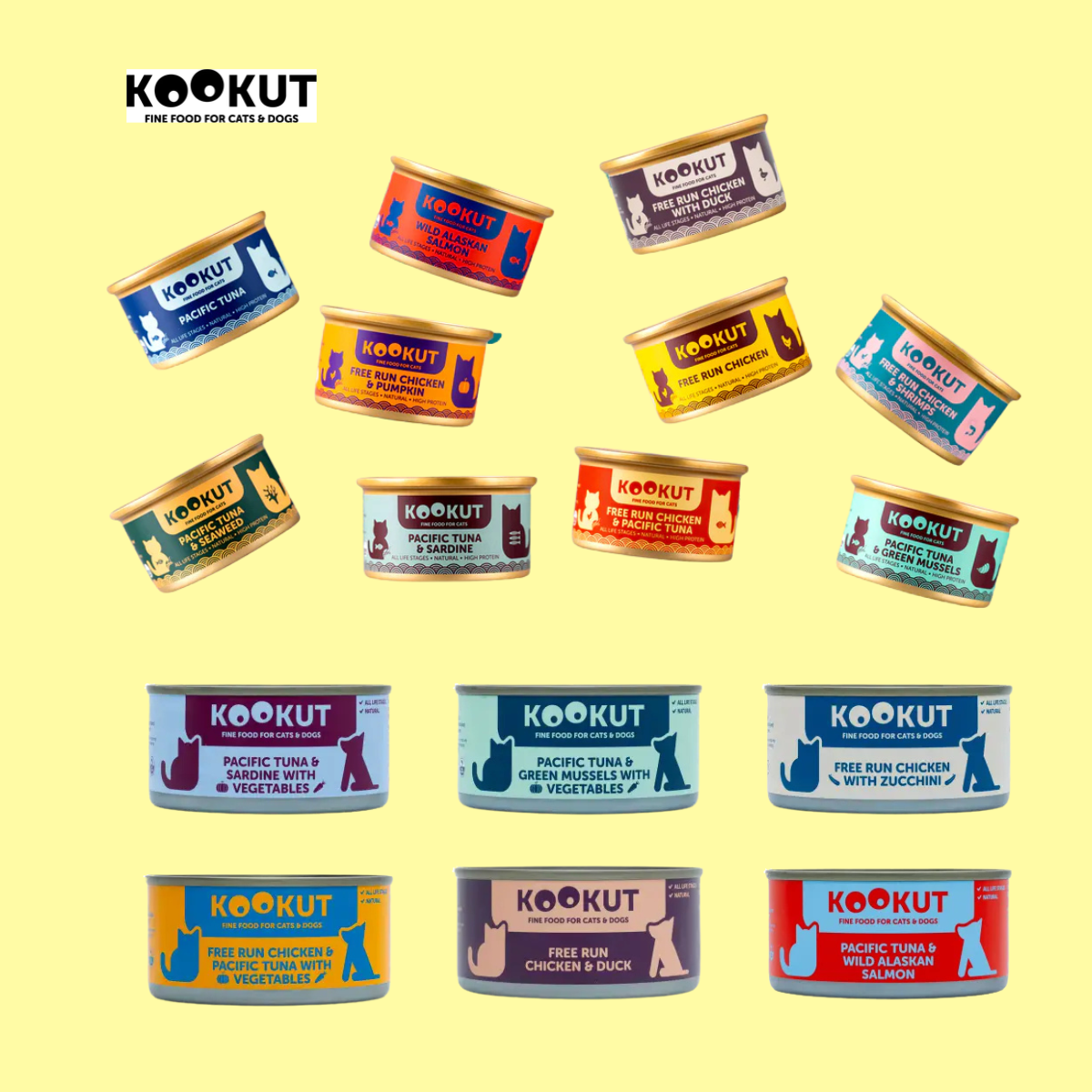 KOOKUT 貓糧｜100% 天然貓狗罐・無穀主食・高蛋白｜Meowcamp 香港