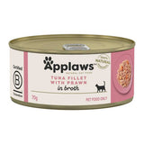 Applaws 肉絲湯系列貓罐 - 吞拿魚及蝦 70g