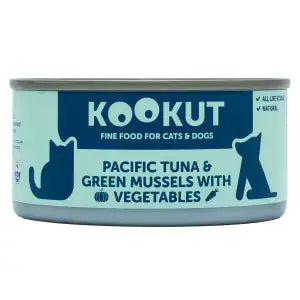 KOOKUT 放養雞太平洋吞拿魚＋綠唇青口+蔬菜 150g｜100% 天然貓狗罐（貓狗皆適用）