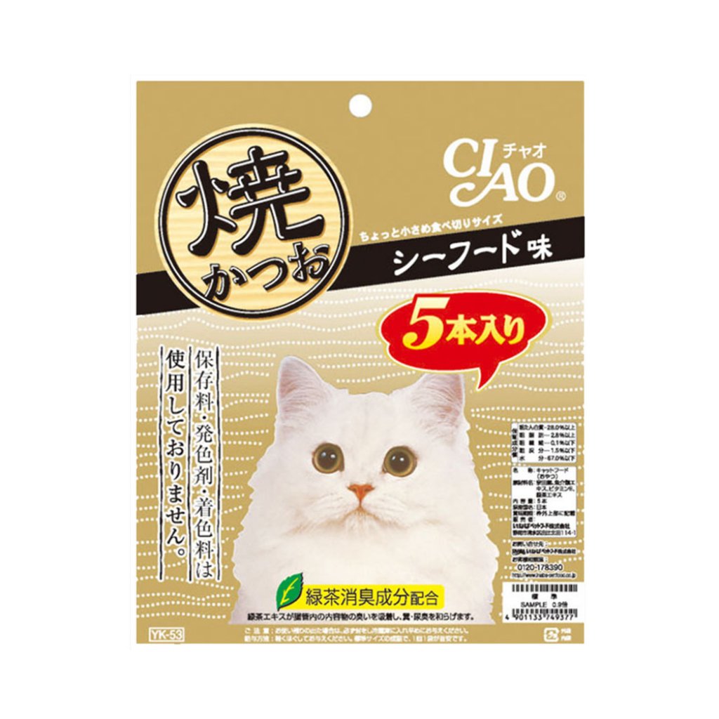 CIAO魚柳 - 燒鰹魚 (海鮮味) 5本