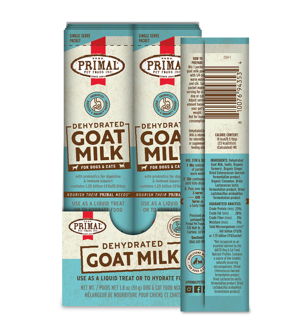 PRIMAL -  山羊奶粉 (貓狗適用) [盒裝 -內有10條0.18oz]