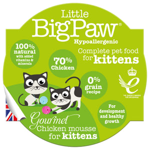 英國Little BigPaw®- 雞肉Mousse [幼貓]貓餐盒85g