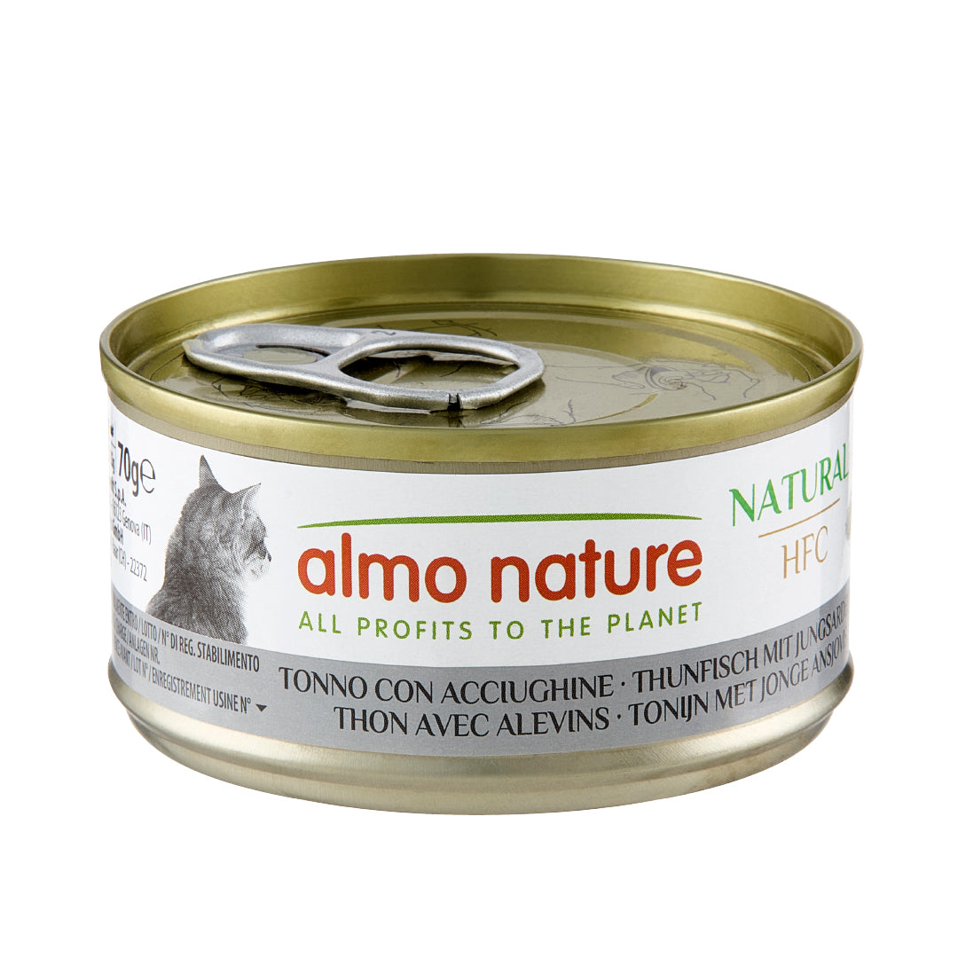Almo Nature HFC罐頭 - 吞拿魚銀魚70g