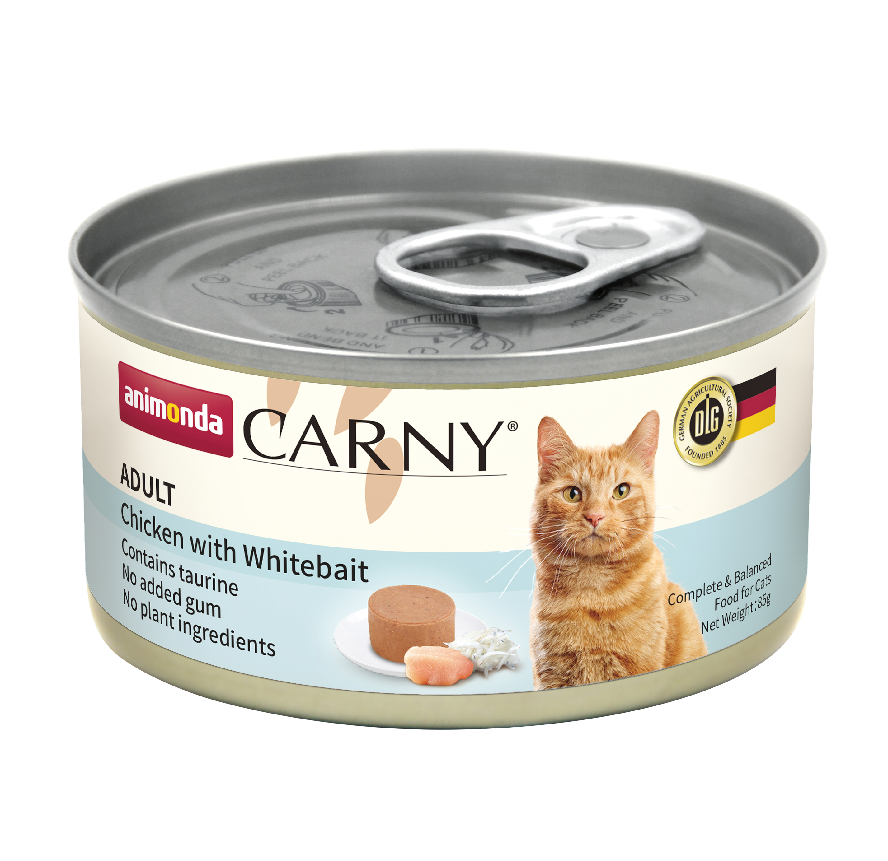 Animonda Carny 無穀物主食罐 - 成貓雞肉銀魚配方85g [試食價]