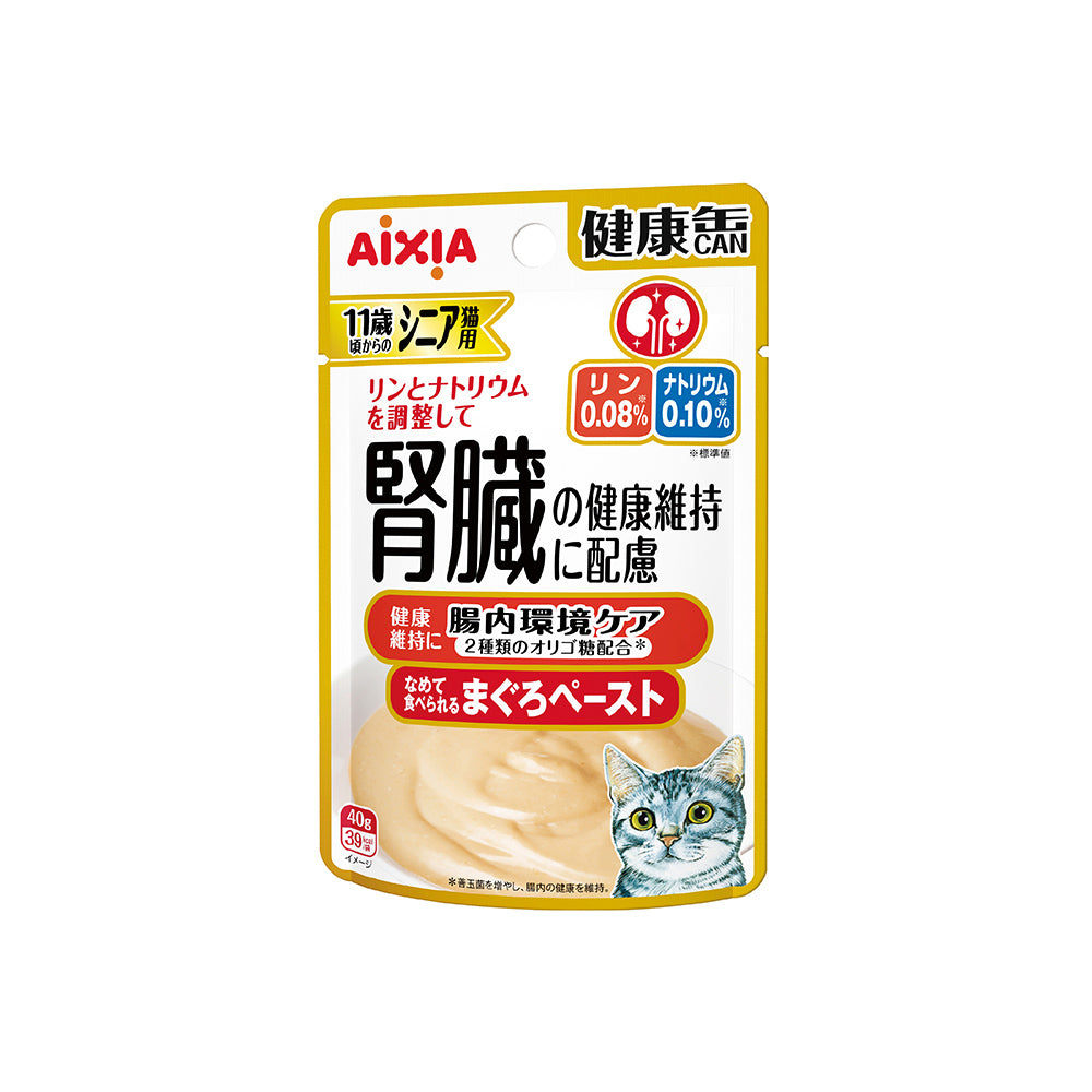 Aixia 日本腎臟健康缶濕糧包 - 11歲吞拿魚味(腸道健康配方) 40g
