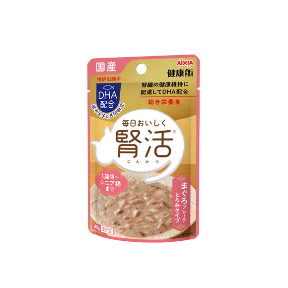 Aixia 日本腎臟健康缶- 腎活主食濕糧軟包 (吞拿魚肉碎)