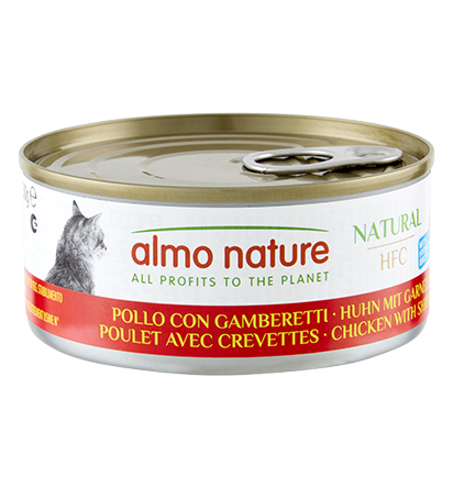 Almo Nature - 雞肉鮮蝦貓罐150g