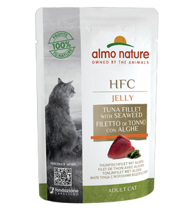 Almo Nature HFC Jelly  貓濕糧湯包 - 吞拿魚+紫菜 55g