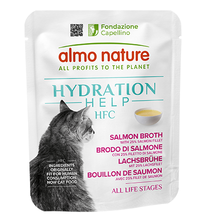 Almo Nature Hydration Help [水潤護理鮮湯包] -三文魚湯+三文魚肉50g