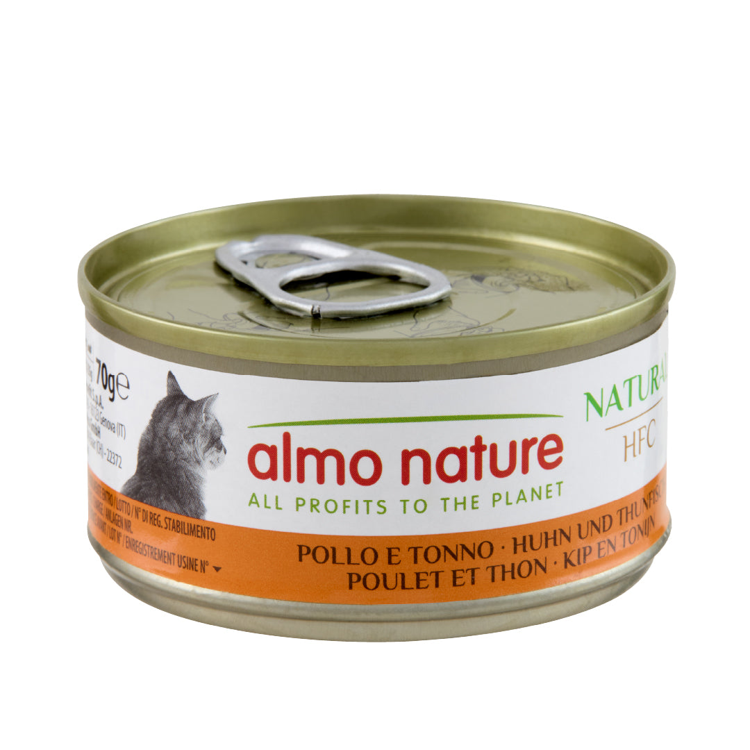 Almo Nature貓罐-  吞拿魚雞肉70g