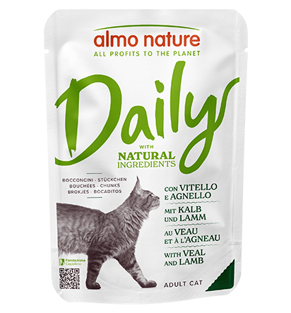 Almo Nature Daily 貓濕糧包 - 小牛肉羊肉 70g