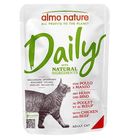 Almo Nature Daily 貓濕糧包 - 雞肉牛肉 70g