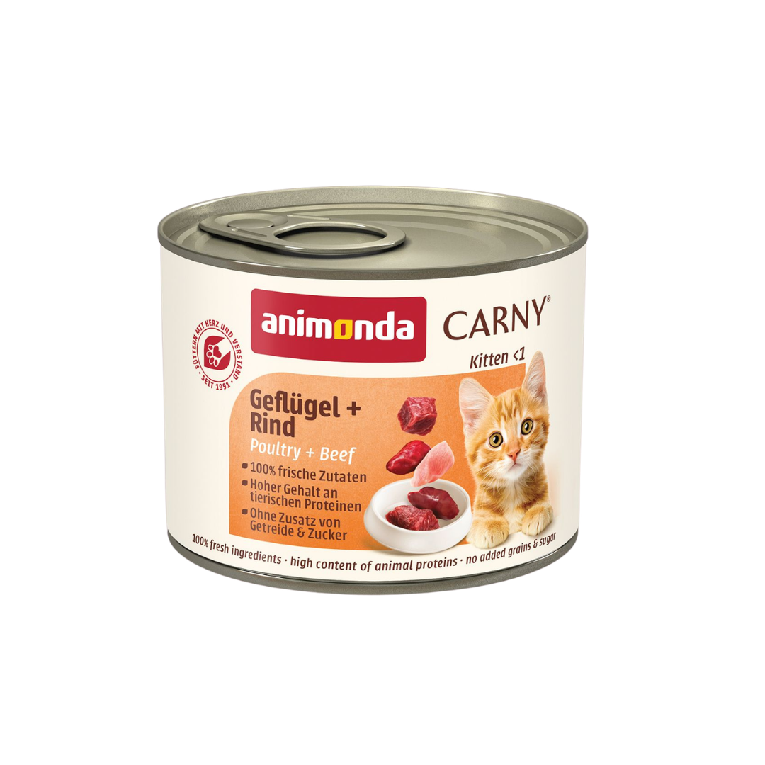 Animonda Carny 德國主食罐 - [幼貓]禽肉+牛肉 200g