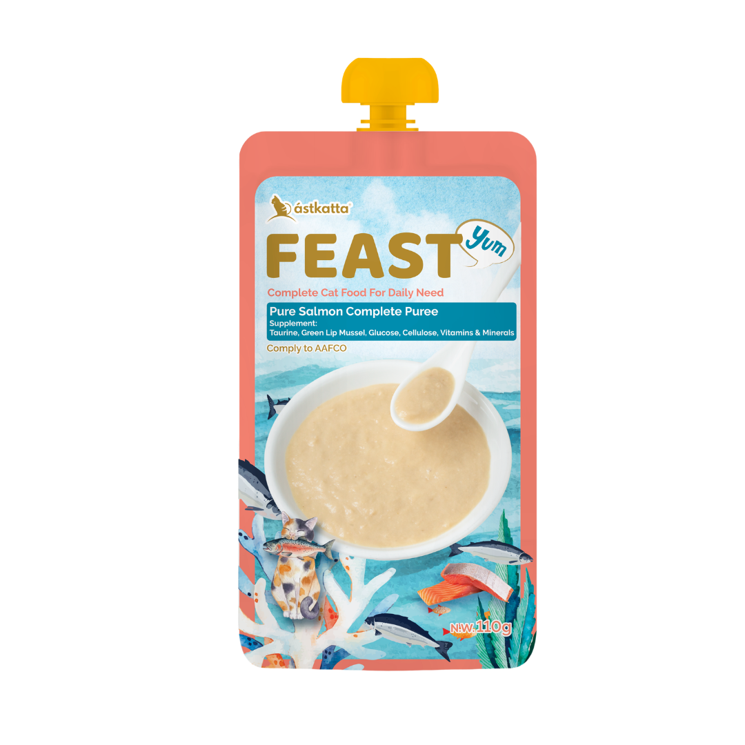 Astkatta Feast 鮮肉盛宴營養主食包-純三文魚肉泥110g [NEW] 7月試食價