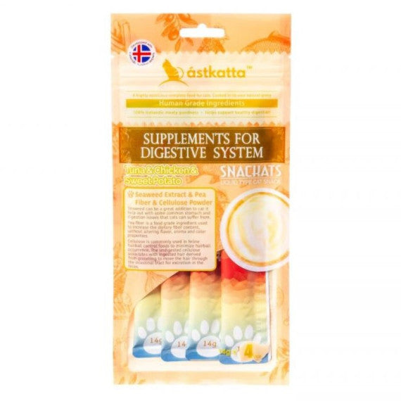 Astkatta貓小食 -吞拿魚＋雞肉＋番薯營養肉泥 (14gx4) 