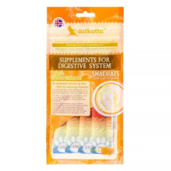 Astkatta貓小食 -吞拿魚＋雞肉＋胡蘿蔔營養肉泥 (14gx4)