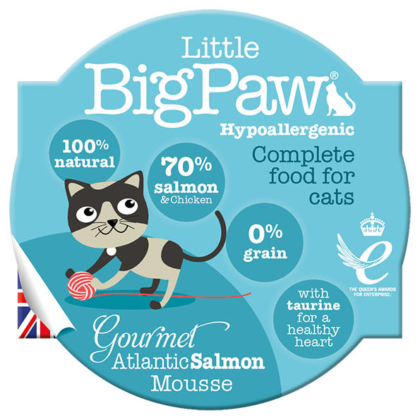英國Little BigPaw®- 大西洋三文魚Mousse貓餐盒85g (Exp Date: May24]