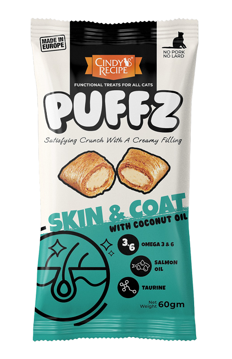 Cindy’s Recipe夾心脆脆貓小食 -椰子油髮亮麗配方 60g