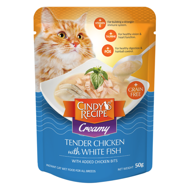 Cindy's Recipe(慕絲) - 脆片嫩雞+白魚50g