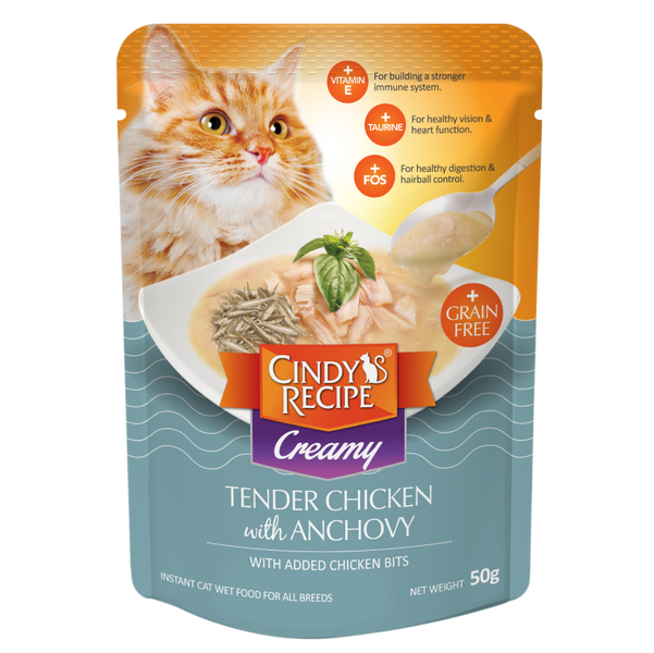 Cindy's Recipe(慕絲) - 脆片嫩雞+鯷魚50g