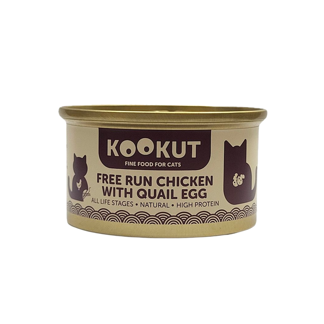 KOOKUT 放養雞鵪鶉蛋70g（貓狗皆適用)