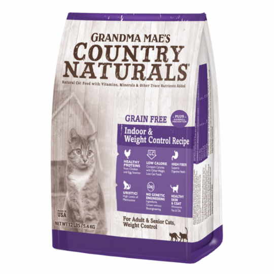 Country Naturals 無穀物體重控製去毛球 室內貓配方 4LB [Exp Date: Dec 2023]