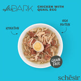 Schesir [最新系列After Dark]  -雞肉鵪鶉蛋肉絲主食罐80g