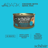 Schesir [最新系列After Dark]  -雞肉鵪鶉蛋肉絲主食罐80g