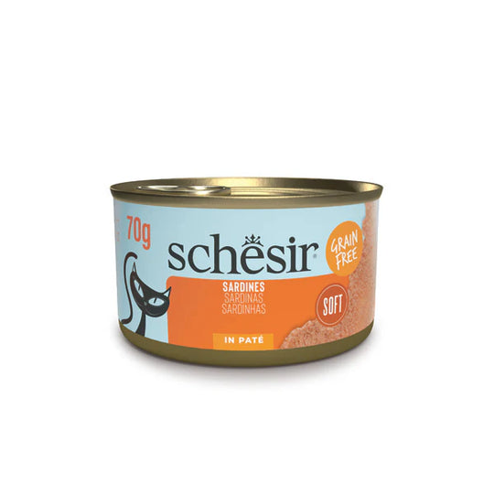 Schesir 無穀沙丁魚肉醬貓罐頭70g