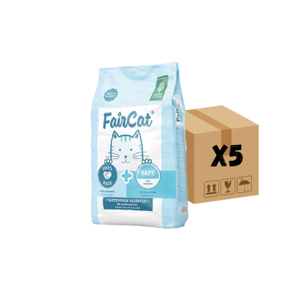 GREEN PETFOOD - FairCat Safe 蟲蟲製 逆轉過敏貓糧300g X5