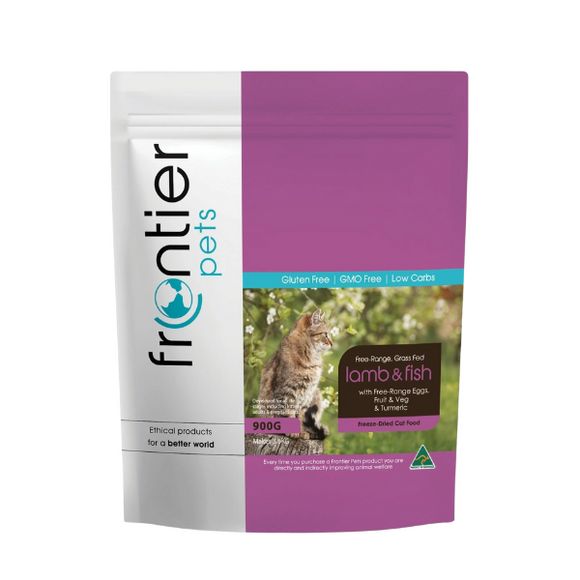Frontier Pets 凍乾貓糧- 三文魚草飼羊凍乾貓糧 300g