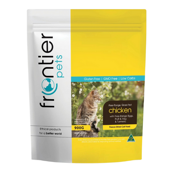 Frontier Pets 凍乾貓糧- 放養雞凍乾貓糧 900g