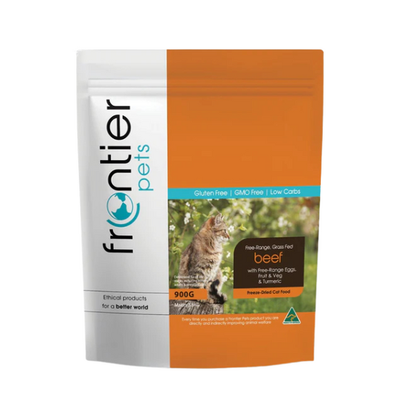 Frontier Pets 凍乾貓糧- 草飼牛肉羊凍乾貓糧 300g