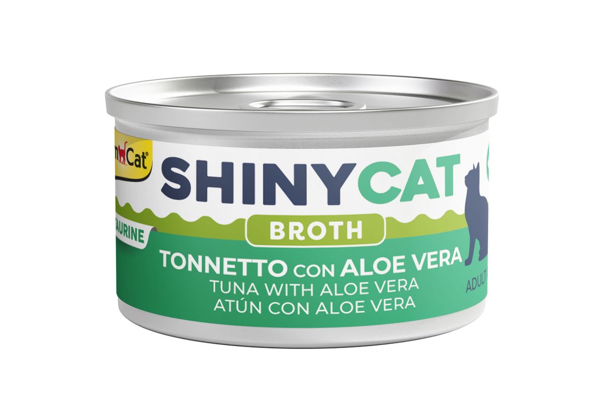 GimCat ShinyCat - 吞拿魚蘆薈湯汁貓罐頭70g