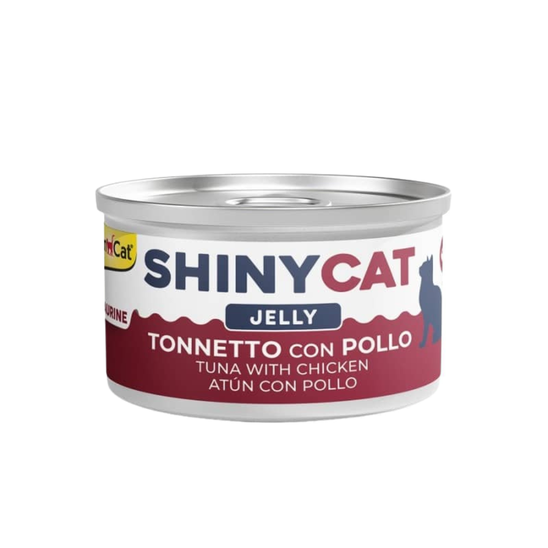 GimCat ShinyCat - 吞拿魚雞肉啫喱貓罐頭70g