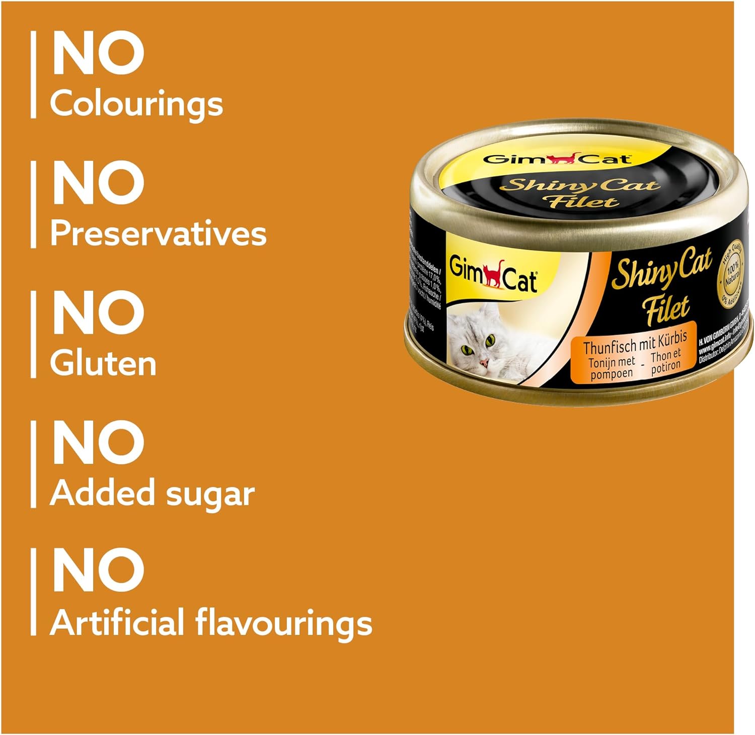 Gim Cat - 天然吞拿魚南瓜飯湯汁貓罐頭70g