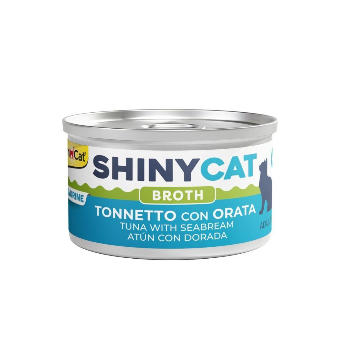 GimCat ShinyCat - 吞拿魚鯛魚湯汁貓罐頭70g