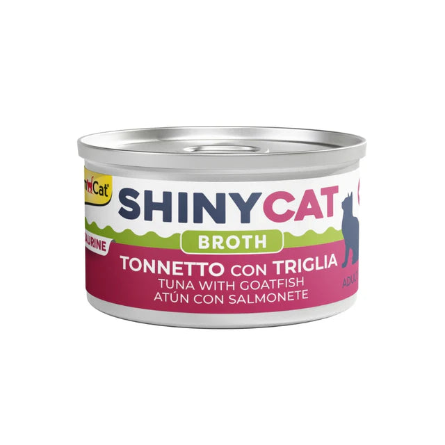 GimCat ShinyCat 吞拿魚鰹魚湯汁貓罐70g