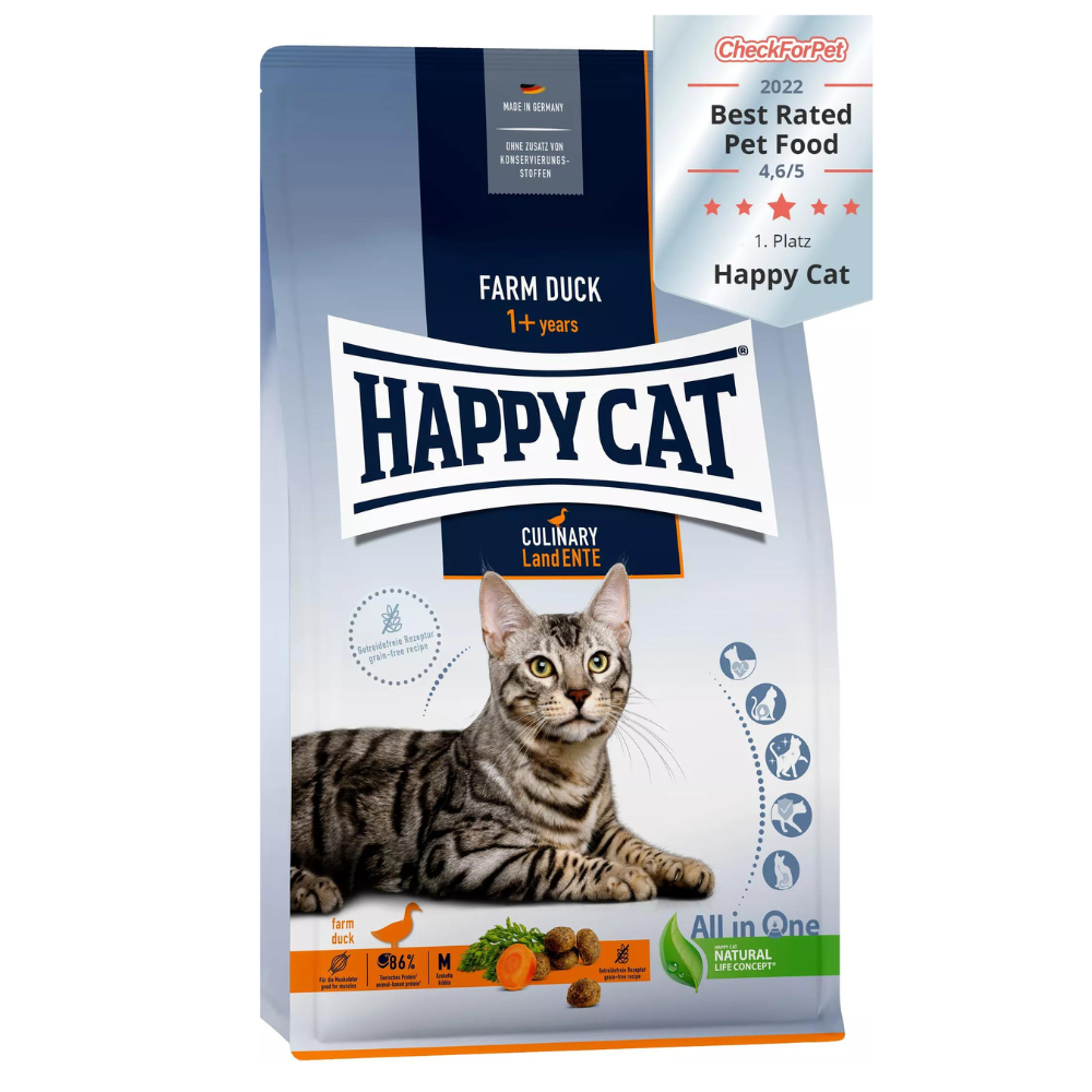 Happy Cat Culinary - 成貓鴨肉無穀物配方1.3Kg [近期促銷: Exp Date: 20/9/24]