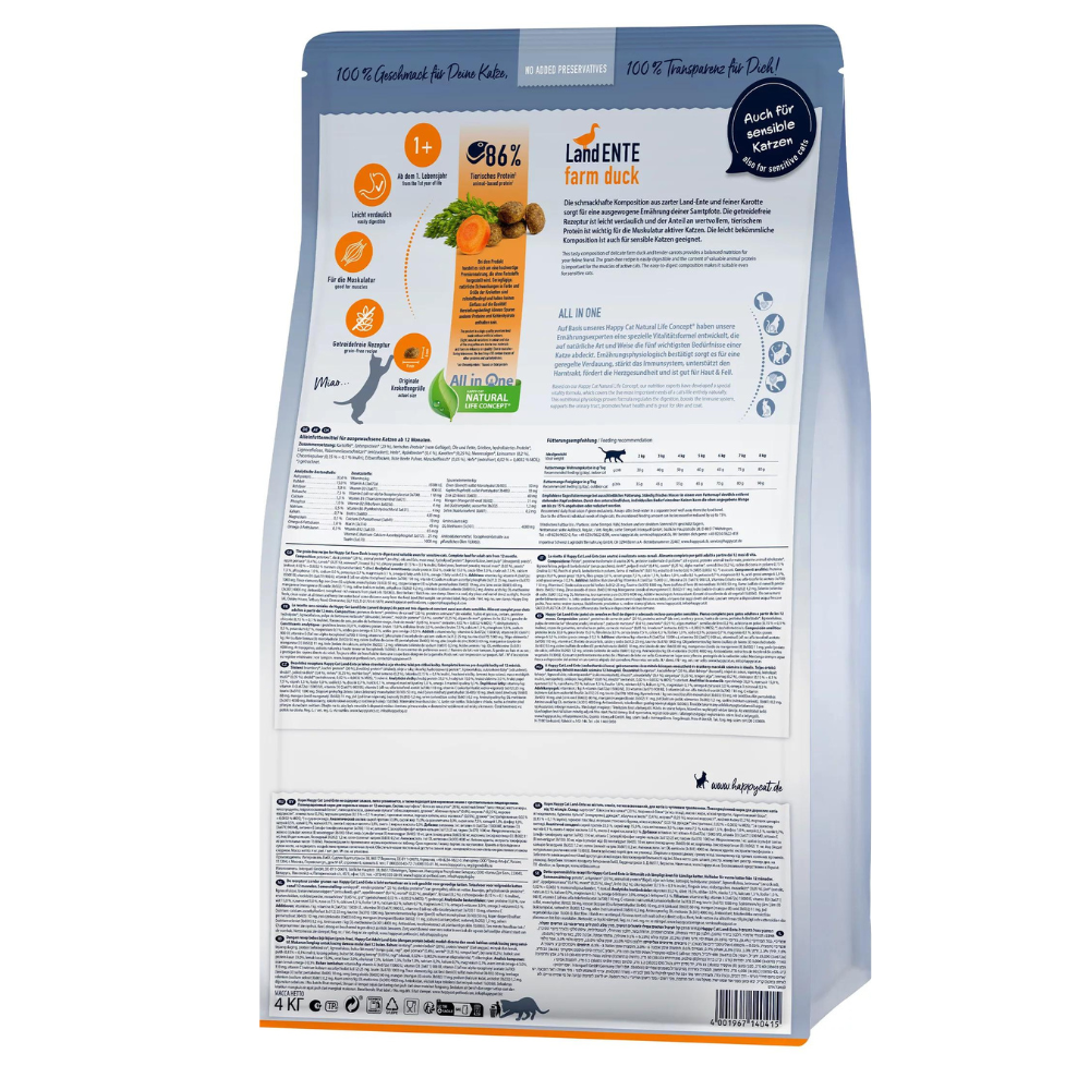 Happy Cat Culinary - 成貓鴨肉無穀物配方1.3Kg [近期促銷: Exp Date: 20/9/24]