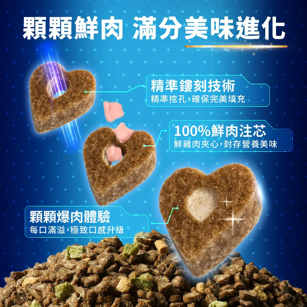 HeroMama【全新升級】益生菌晶球夾心糧 | 全齡貓適用 | 曠野鮮雞（腸胃排毛）400g