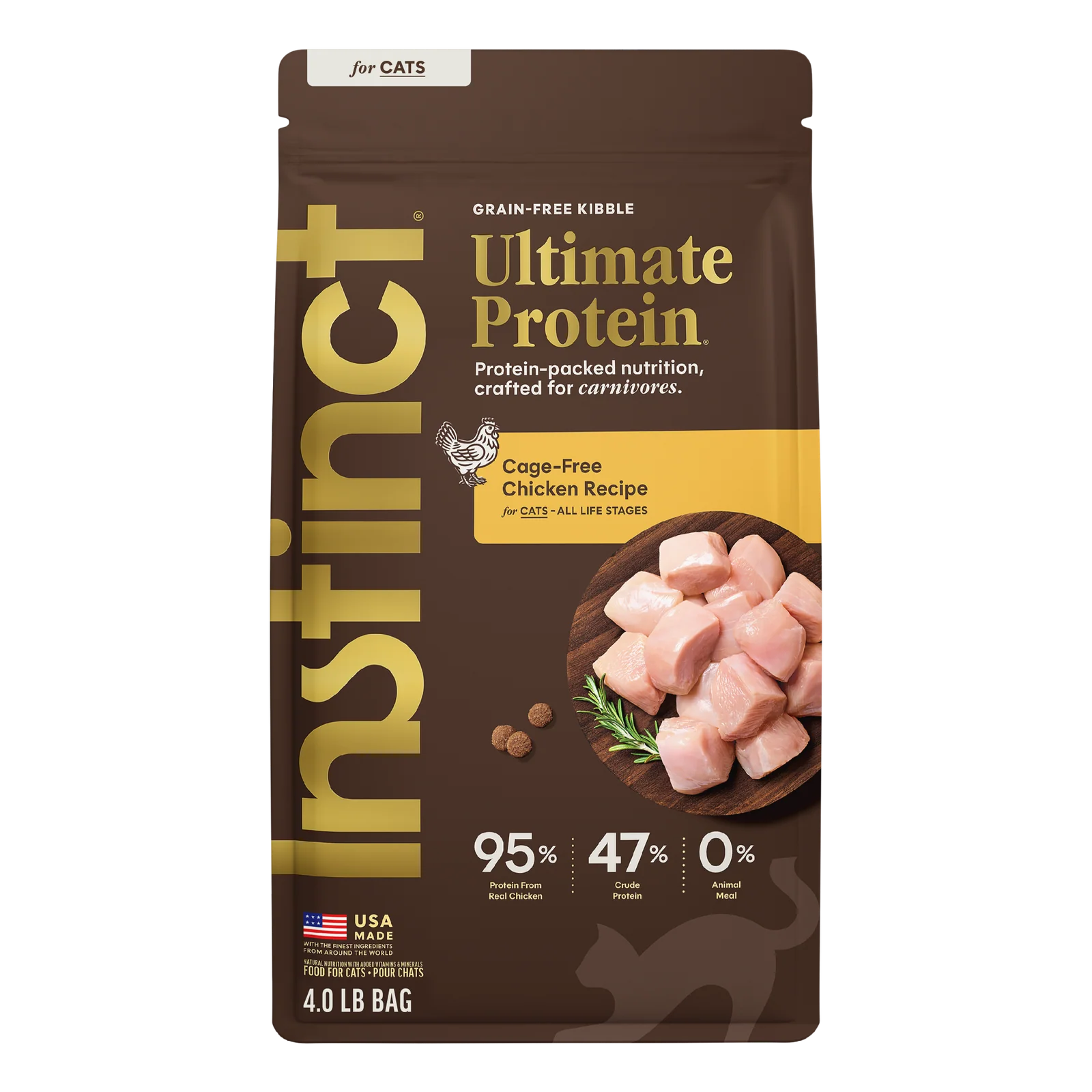Instinct - 頂級蛋白雞肉貓乾糧