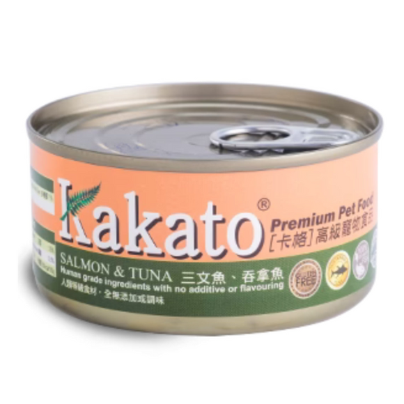 Kakato卡格 - 吞拿魚、三文魚170g (貓狗罐頭)
