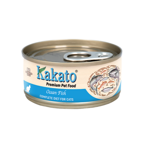 Kakato全營養無穀物主食貓罐頭 - 海魚 70g
