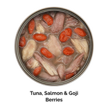 Kakato全營養無穀物主食貓罐頭 - 吞拿魚、三文魚、杞子70g