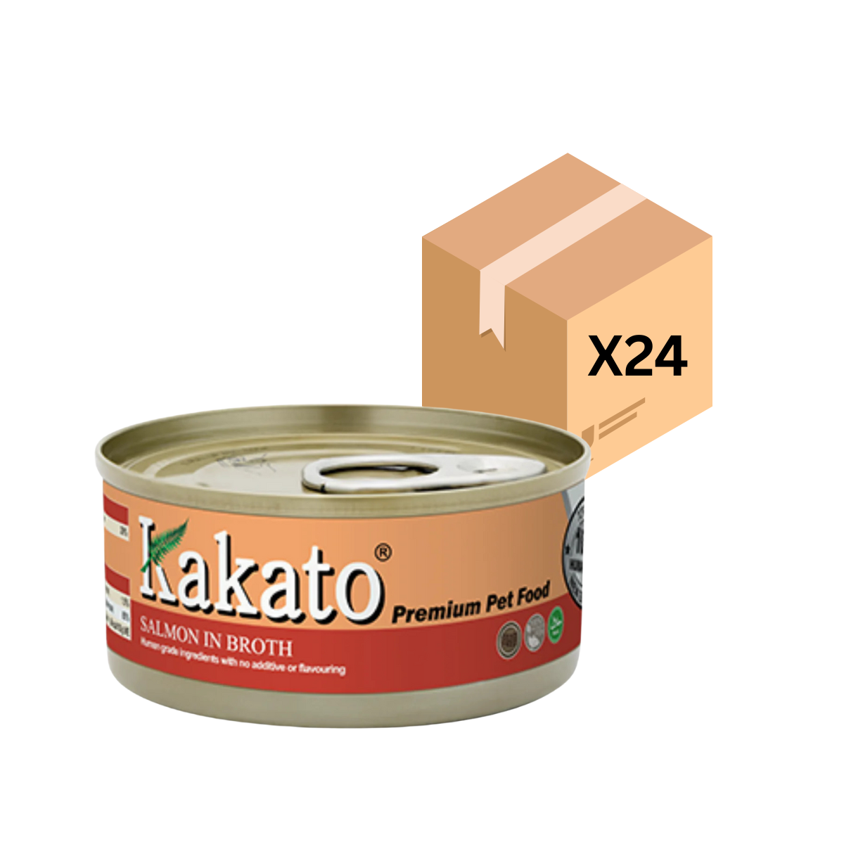 Kakato卡格 - 三文魚、魚湯 (貓狗罐頭)170g X24