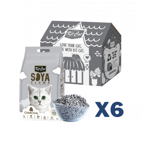 Kit Cat 豆腐貓砂 (竹炭7L- X6包)